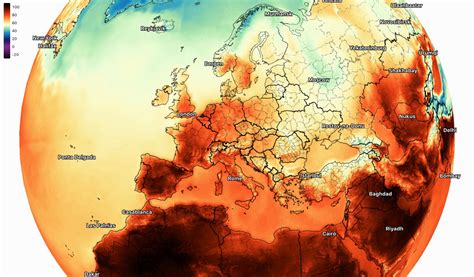 Temperature map of Europe right now : r/MapPorn