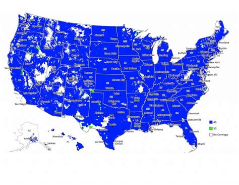 Coverage Map - Chat Mobility - Florida Cell Phone Coverage Map ...