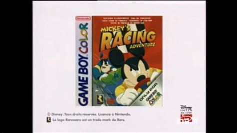 Mickey's Racing Adventure - Game Boy Color - French - Commercial - YouTube