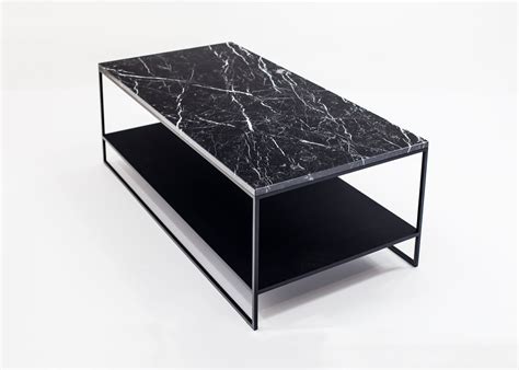 black marble coffee table by Marquinia