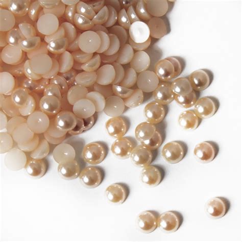 1000 HALF ROUND PEARLS - FLAT BACK - HIGH QUALITY - CRAFTS - 2MM, 3MM, 4MM, 5MM | eBay