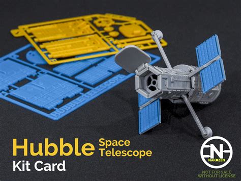Hubble Telescope Kit Card by Nakozen | Download free STL model ...