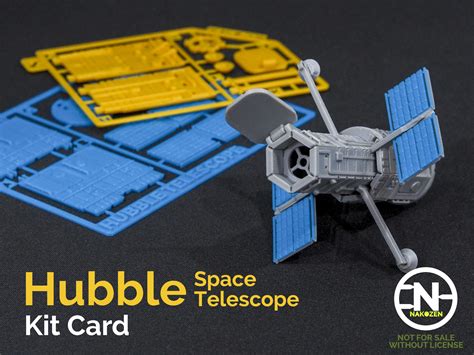 Hubble Telescope Kit Card by Nakozen | Download free STL model | Printables.com