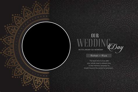 Front Cover Wedding Album Cover Design Free Download - PSDPIX.COM