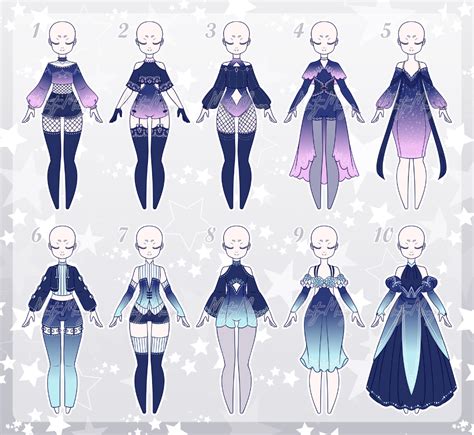 Outfit Adoptable Batch 111 - Open by minty-mango on DeviantArt | Anime inspired outfits, Fantasy ...