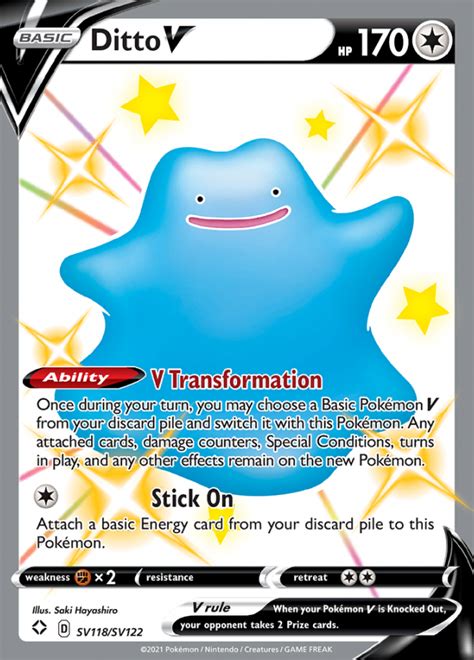 Ditto V - Shining Fates: Shiny Vault - Ultra Rare - Pokemon TCG - DigitalTQ