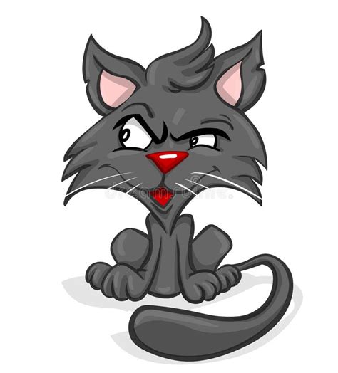 Mean Cat Cartoon