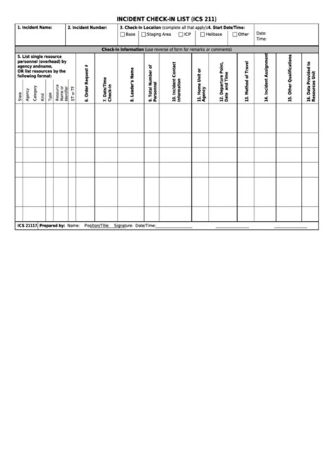 Top Ics Form 211 Templates free to download in PDF format