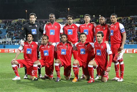 SC Braga Team Pose for a Group Photo Editorial Photography - Image of champion, hugo: 19086237