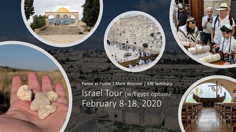 Israel Tour 2020 - MB Seminary