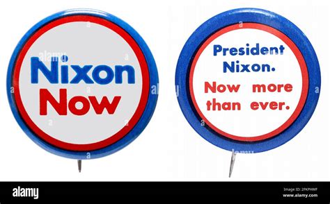 1972 US presidential campaign buttons for the reelection of American ...