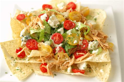 Slow Cooker Buffalo Chicken Nachos - Slow Cooker Gourmet