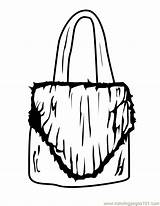 Coloring Pages Purse Entertainment > Shopping  free printable sketch template