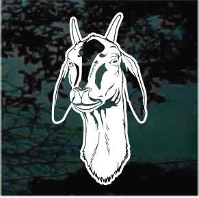 Boer Goat Head Car Window Decals & Stickers | Decal Junky