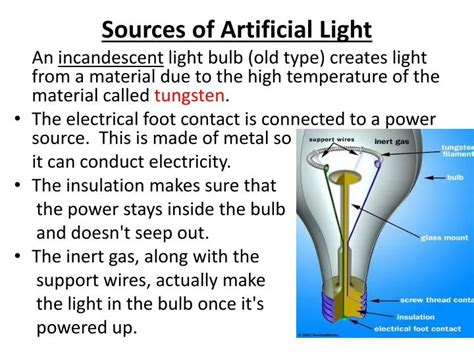 PPT - Sources of Artificial Light PowerPoint Presentation, free ...