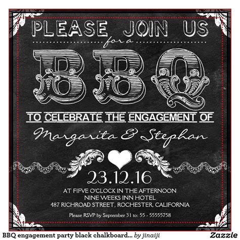 I Do BBQ Engagement Party Invitations | Fire Pit Design Ideas