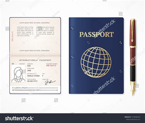 1,170 Passport mockup Stock Illustrations, Images & Vectors | Shutterstock