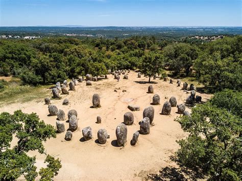 Portugal - The Cromlech of the Almendres is a megalithic complex ...