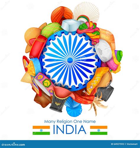 Unity In Diversity Of India Stock Vector - Image: 64927593