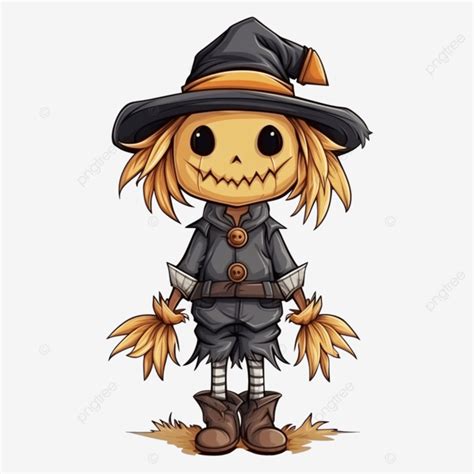 Scarecrow Cartoon Drawing, Scarecrow, Cute, Hat PNG Transparent Image ...