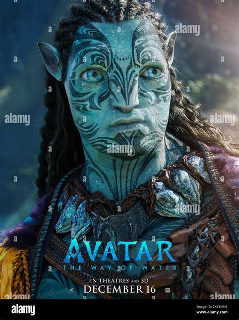 AVATAR: THE WAY OF WATER, (aka AVATAR 2), character poster, Tonowari (voice: Cliff Curtis), 2022 ...