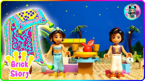 LEGO Princess Aladdin - Jasmine and Prince Ali's journey - YouTube