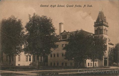 Central High School Grand Forks, ND Postcard