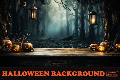 Halloween Background Spooky Forest with Graphic by Design Empire ...