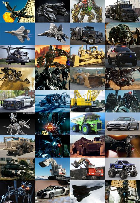 全部尺寸 | Transformers Movies All Main Decepticons Vehicles Cars Planes Megatron Starscream ...