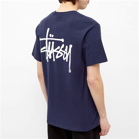 Stussy Basic Stussy Tee Navy | END. (US)