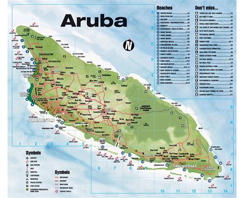 Maps of Aruba | Collection of maps of Aruba | North America | Mapsland | Maps of the World