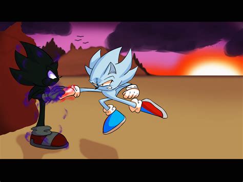 Nazo Unleashed Frame Redraw: Dark Sonic vs Nazo! by SonicSpeed9001 on DeviantArt