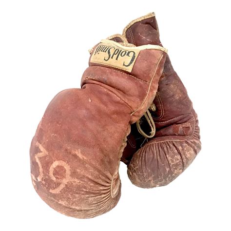 Vintage GoldSmith Leather Boxing Gloves | Chairish