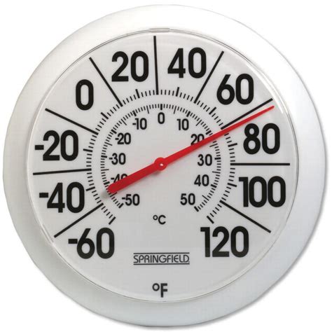 8-Inch Diameter White Outdoor Dial Thermometer - Walmart.com - Walmart.com