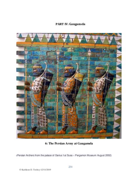 (PDF) PART IV: Gaugamela - Chapter 6: The Persian Army at Gaugamela ...