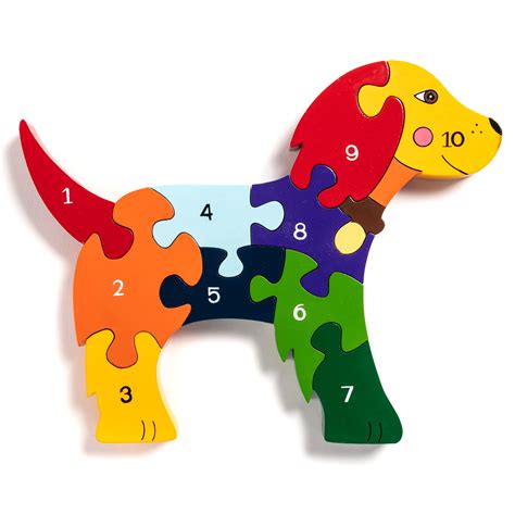 Number Dog, Toddler Jigsaw Puzzles | Alphabet Jigsaws