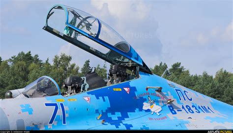 71 - Ukraine - Air Force Sukhoi Su-27UB at Gdynia- Babie Doły (Oksywie) | Photo ID 1226525 ...