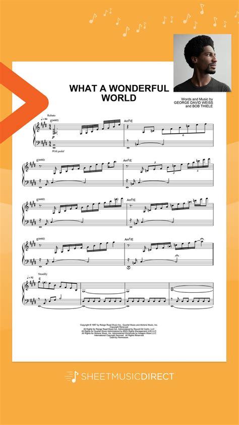 What A Wonderful World Sheet Music | Jon Batiste | Piano, Vocal ...