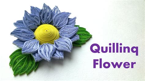 Quilling Flowers Tutorial: How to make Quilling 3D Flower. 3D Quilling ...