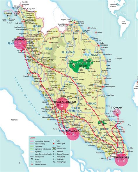 Political Map Of Singapore And Malaysia - United States Map