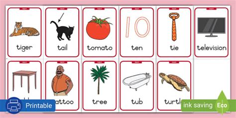 Gr. R Phonics: T Flashcards (teacher made) - Twinkl