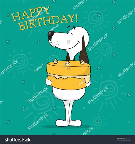 Greeting Card Happy Birthday Funny Cartoon 库存矢量图（免版税）320790185 | Shutterstock