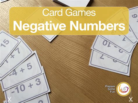 Negative Integers Battle | Card Game | Teaching Resources | Negative ...