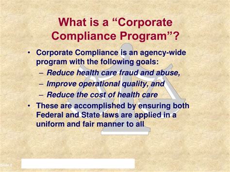 PPT - Corporate Compliance PowerPoint Presentation - ID:1602625