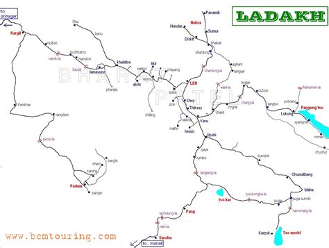 MAP: LADAKH and ZANSKAR | India Travel Forum, BCMTouring