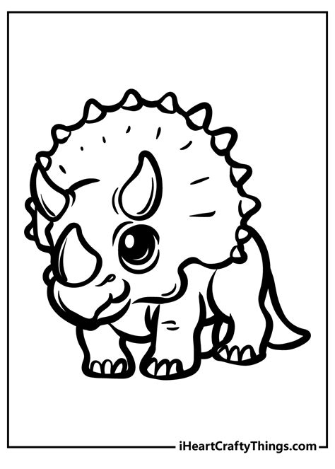 Simple Dinosaur Coloring Pages