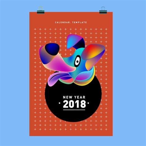 Premium Vector | Chinese new year 2018 festive vector card design with ...