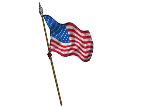 American flag waving clipart 3 - WikiClipArt