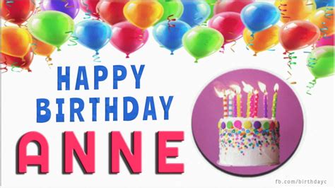 Happy Birthday ANNE images | Birthday Greeting | birthday.kim