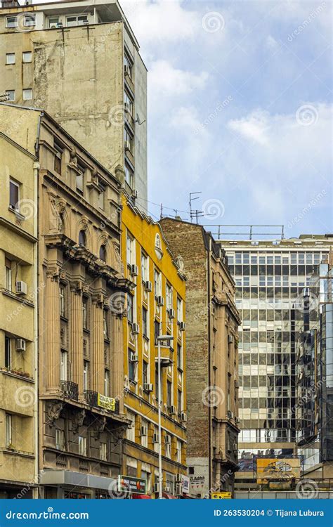 Different Architecture in Belgrade, Serbia Editorial Stock Image - Image of building ...